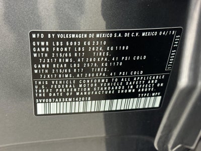 2019 Volkswagen Tiguan S