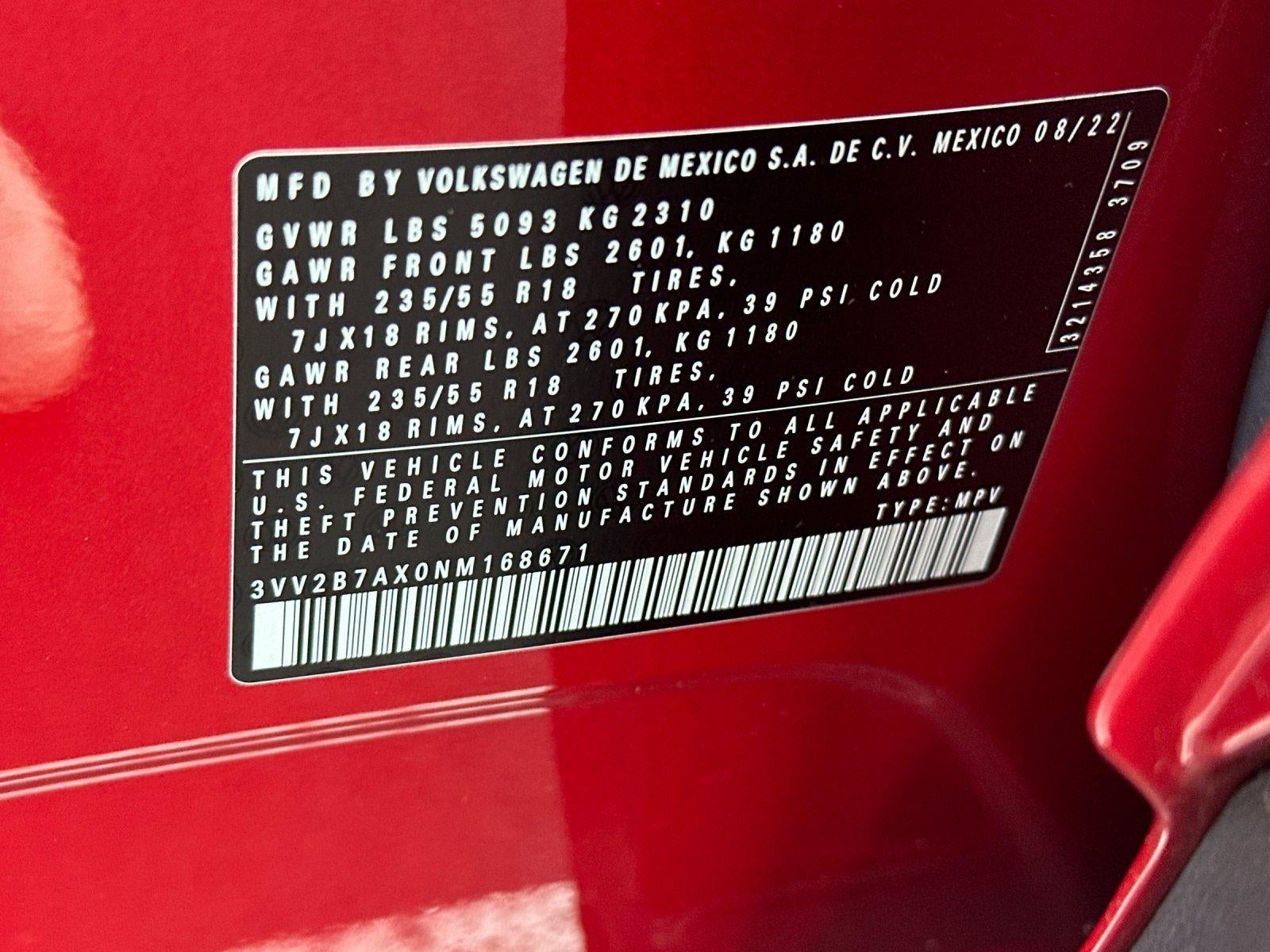 2022 Volkswagen Tiguan SE