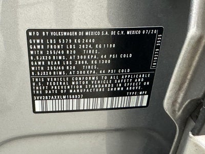 2020 Volkswagen Tiguan SE R-Line Black