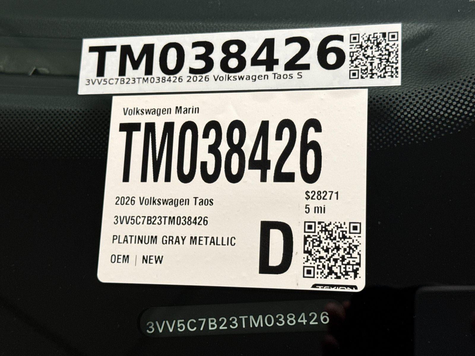 2026 Volkswagen Taos S