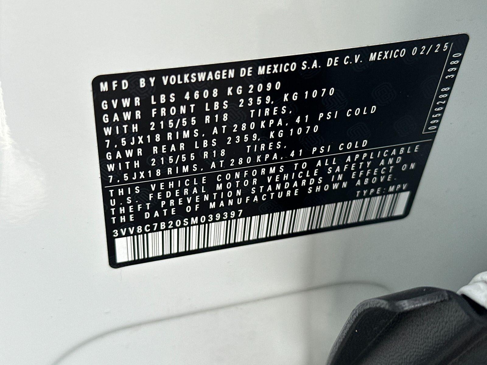 2025 Volkswagen Taos S