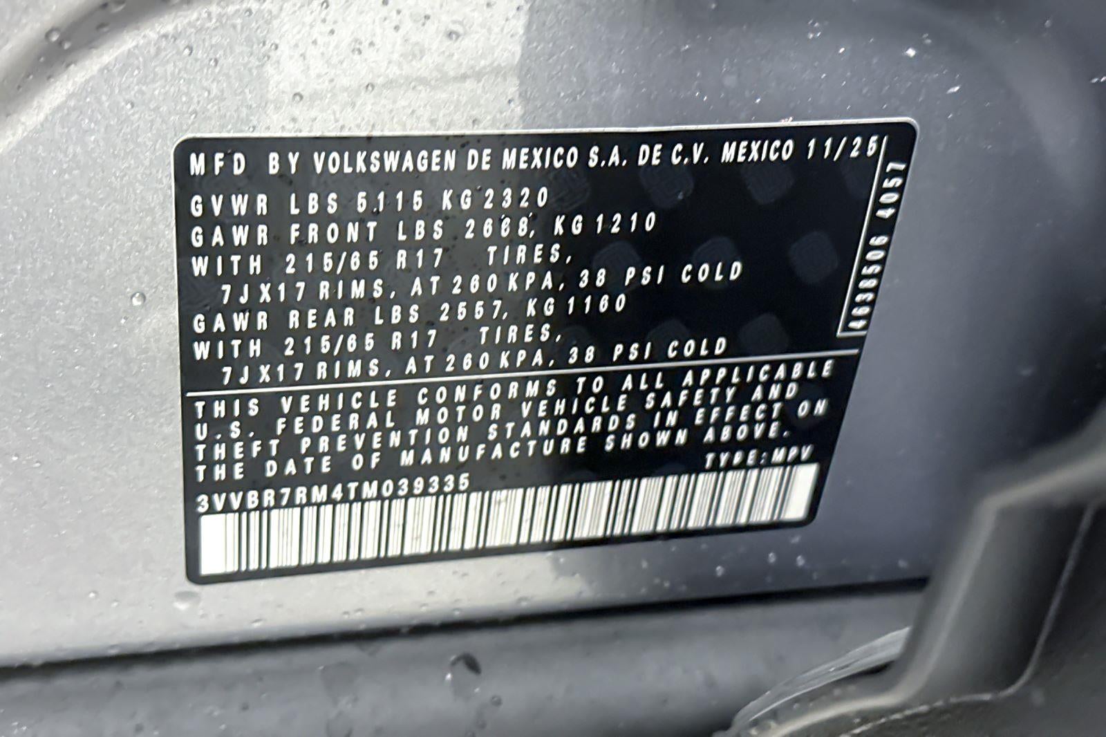 2026 Volkswagen Tiguan S