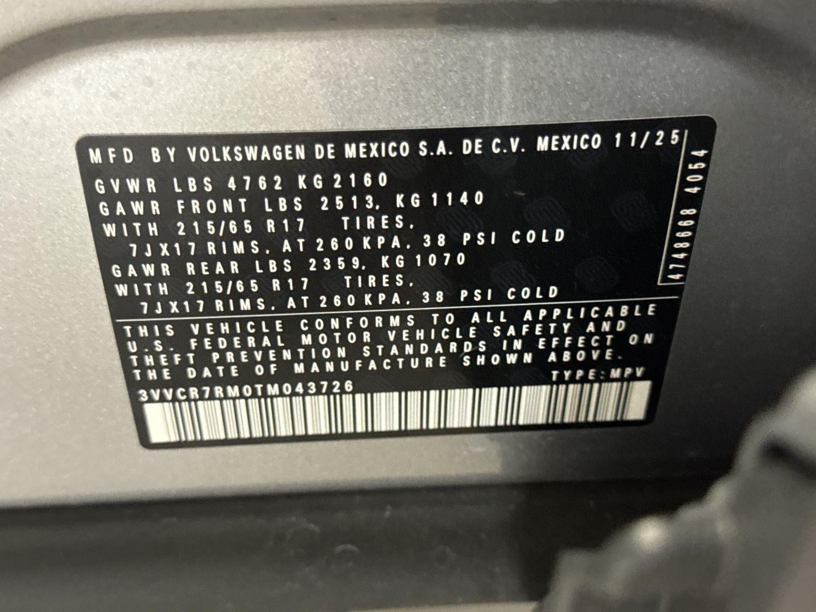 2026 Volkswagen Tiguan S