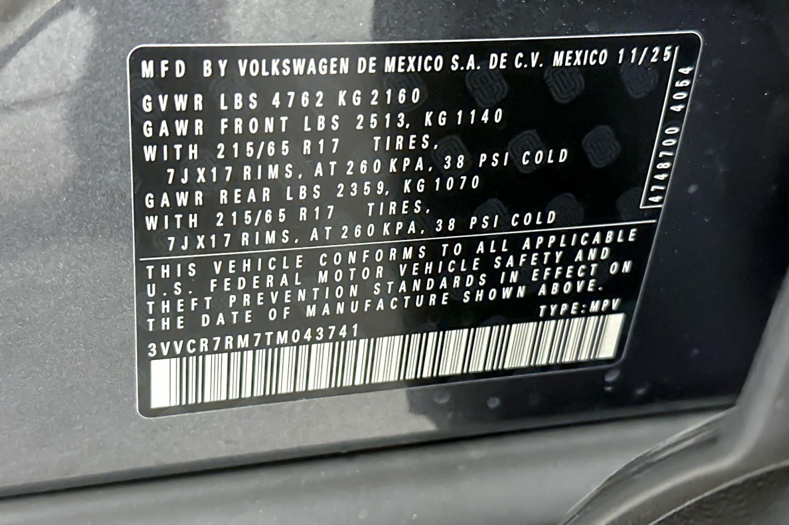 2026 Volkswagen Tiguan S