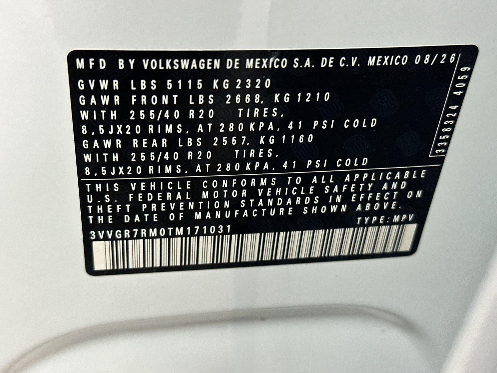 2026 Volkswagen Tiguan SE R-Line Black