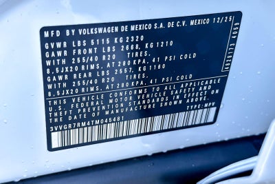 2026 Volkswagen Tiguan SE R-Line Black