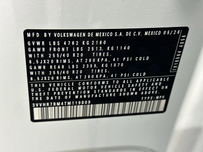 2026 Volkswagen Tiguan SE R-Line Black