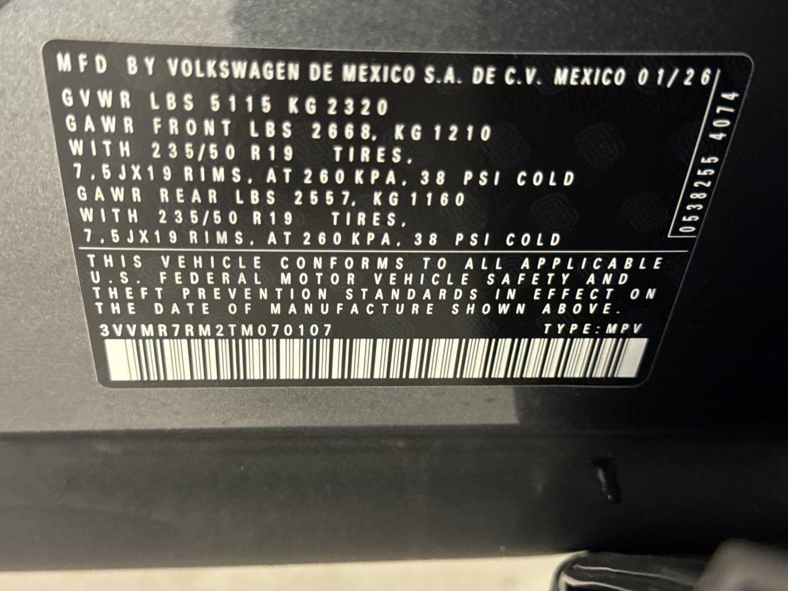 2026 Volkswagen Tiguan SE