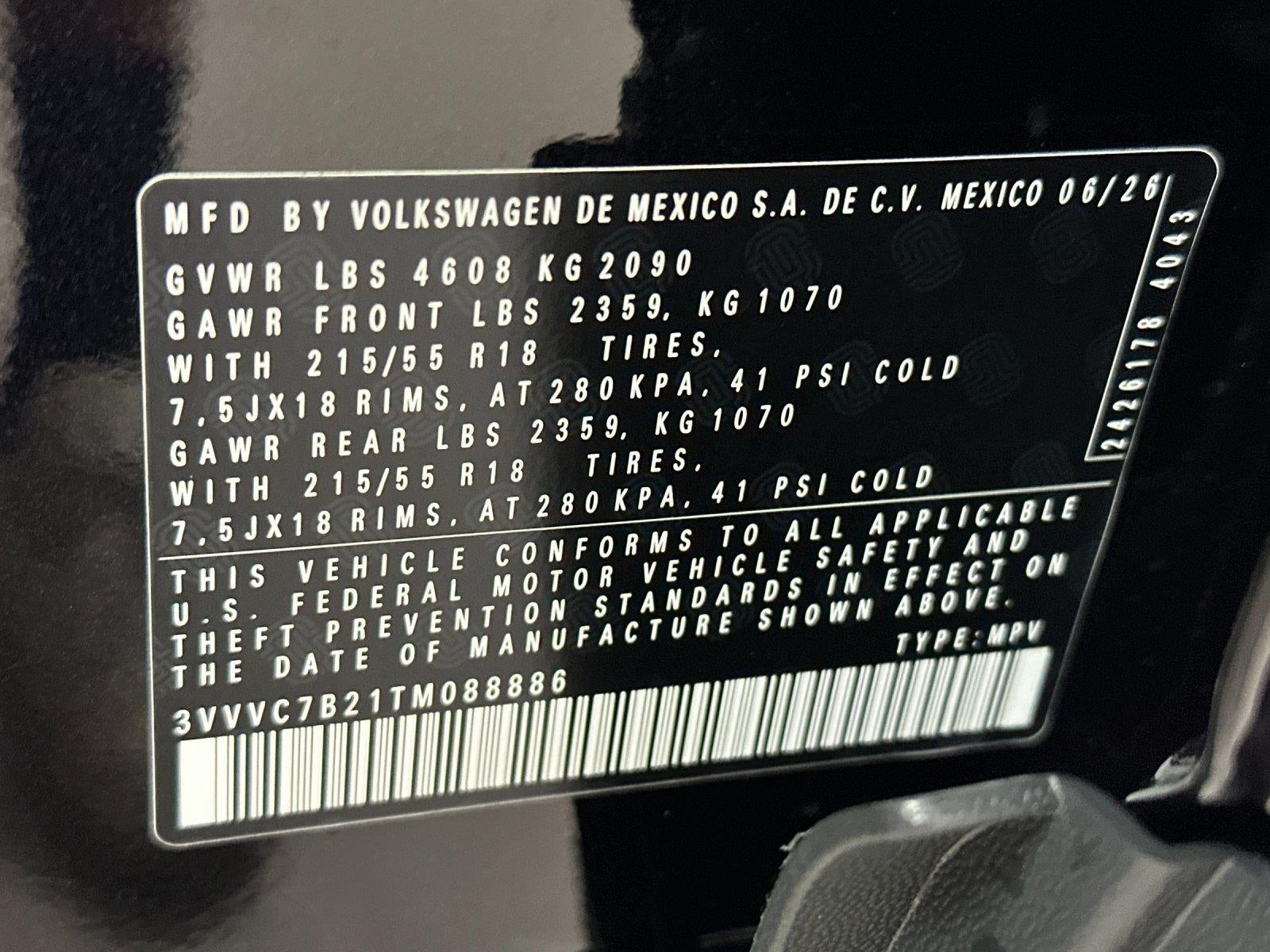 2026 Volkswagen Taos SE