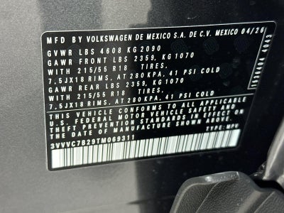 2026 Volkswagen Taos SE