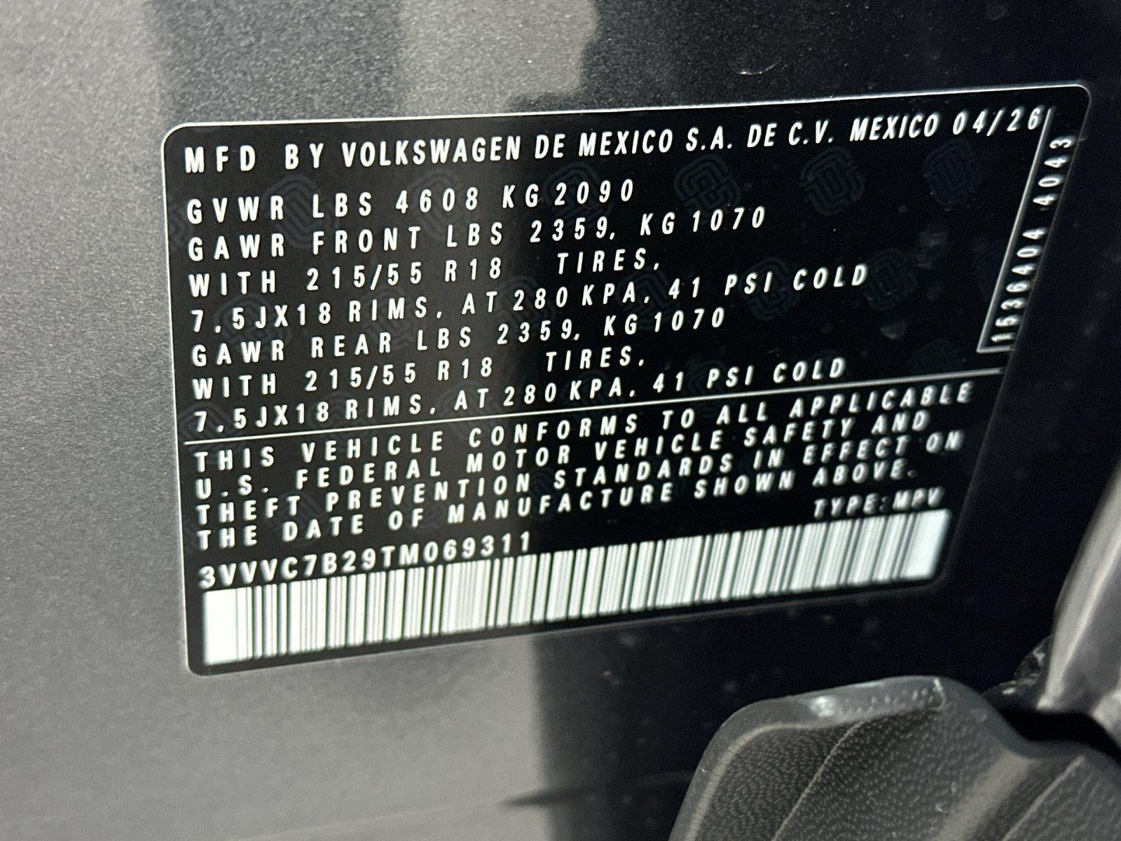 2026 Volkswagen Taos SE