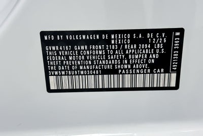 2026 Volkswagen Jetta S