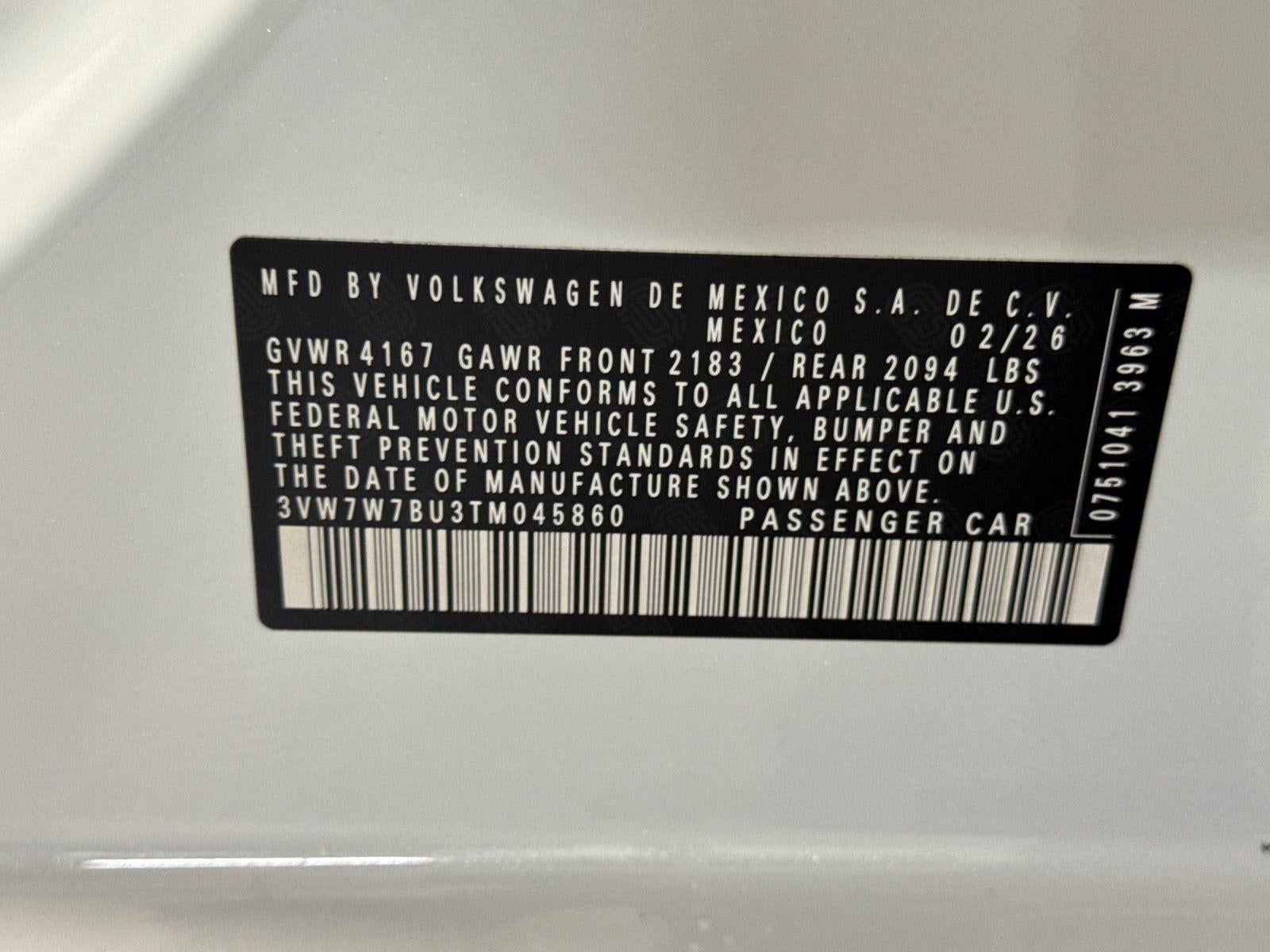 2026 Volkswagen Jetta SE