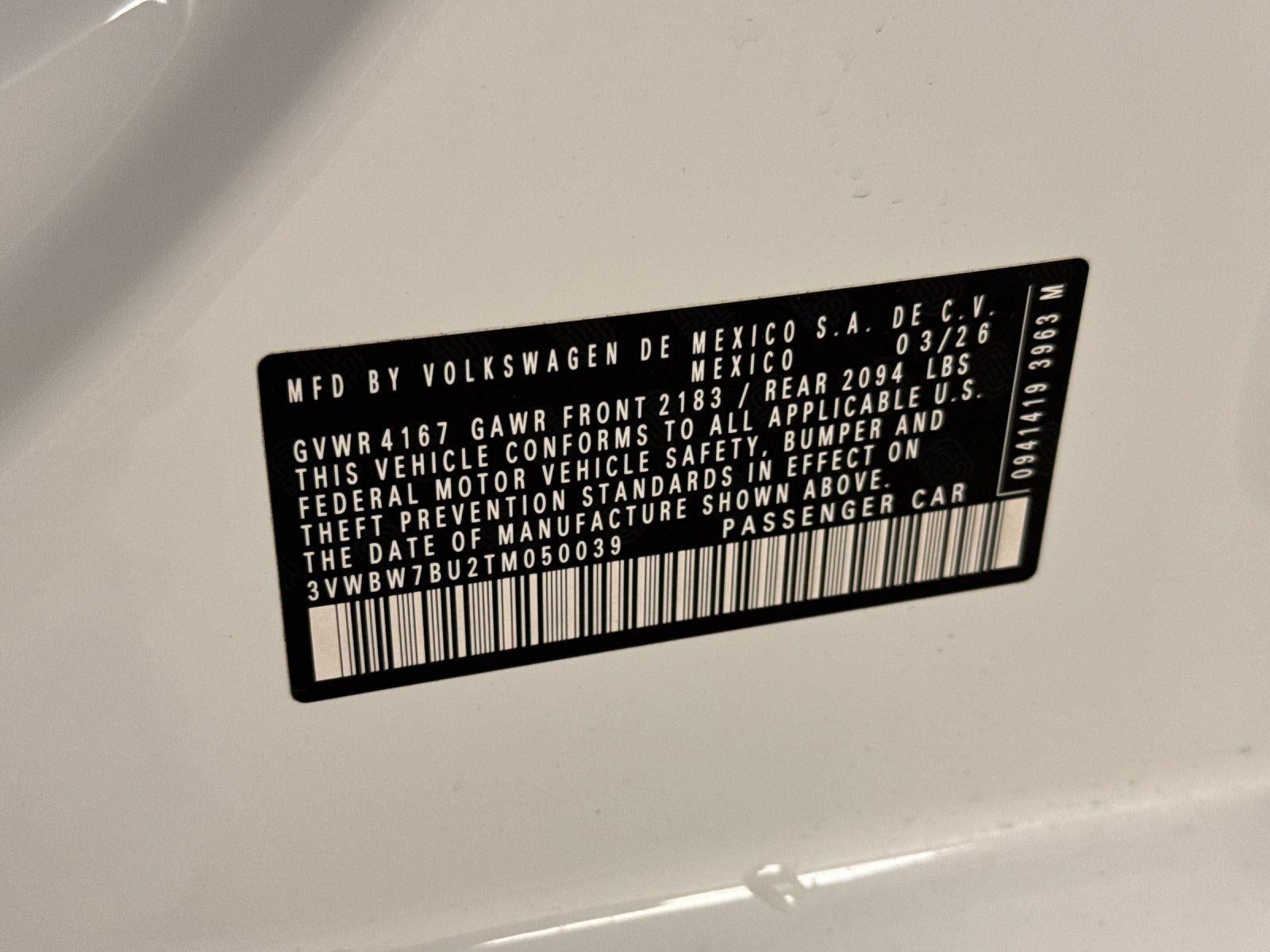 2026 Volkswagen Jetta Sport