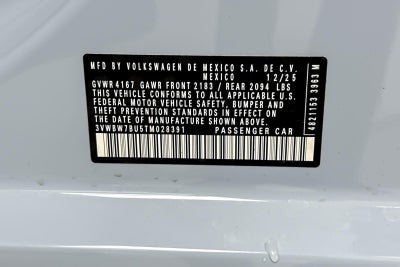 2026 Volkswagen Jetta Sport