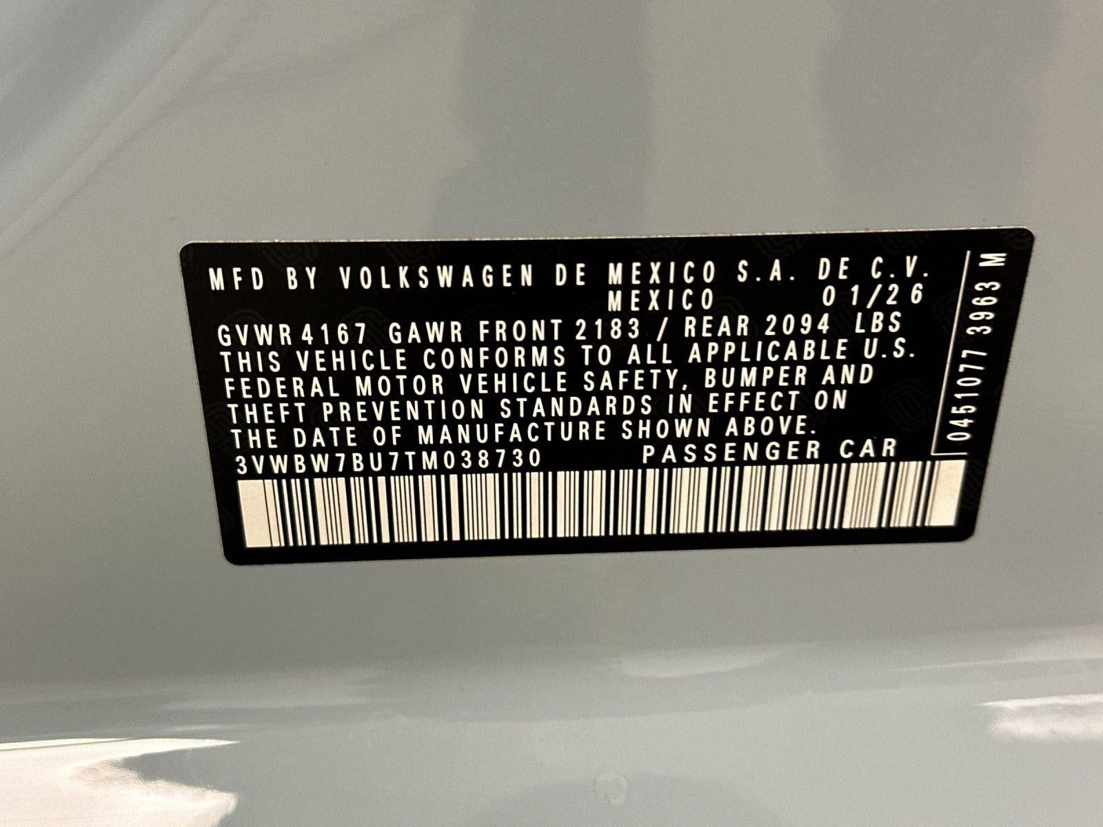 2026 Volkswagen Jetta Sport