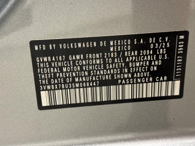 2025 Volkswagen Jetta Sport