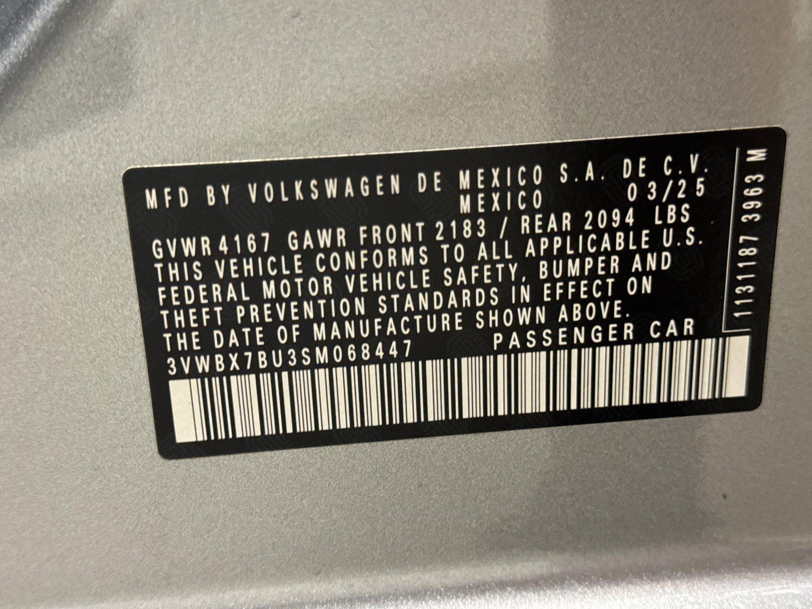 2025 Volkswagen Jetta Sport