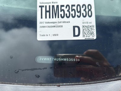 2017 Volkswagen Golf Alltrack SE