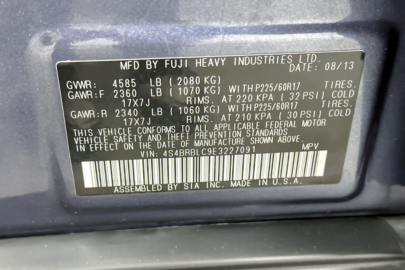 2014 Subaru Outback 2.5i Limited