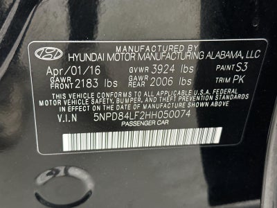 2017 Hyundai Elantra SE