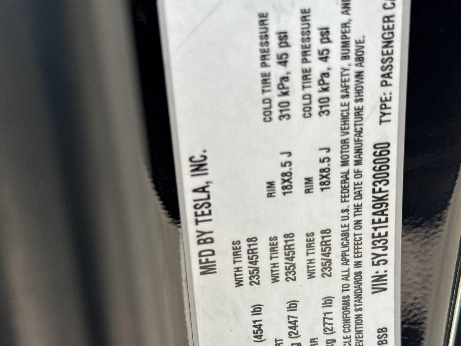 2019 Tesla Model 3 Mid Range