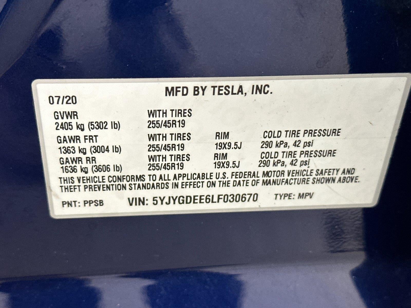 2020 Tesla Model Y Long Range