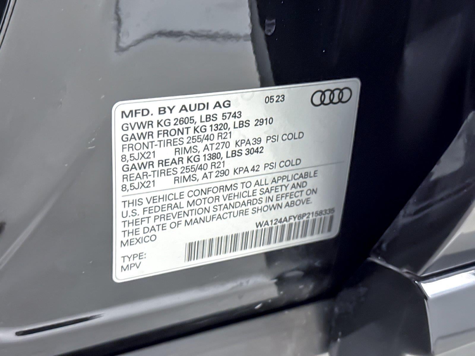 2023 Audi Sq5 Sportback Premium Plus