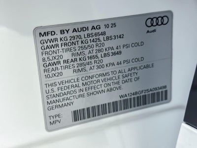 2025 Audi Q6 e-tron Premium Plus