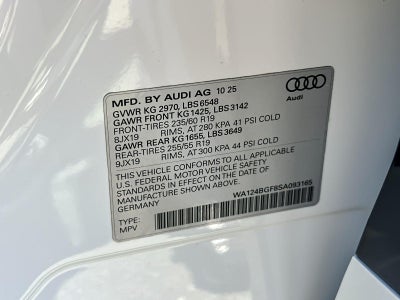 2025 Audi Q6 e-tron Premium Plus