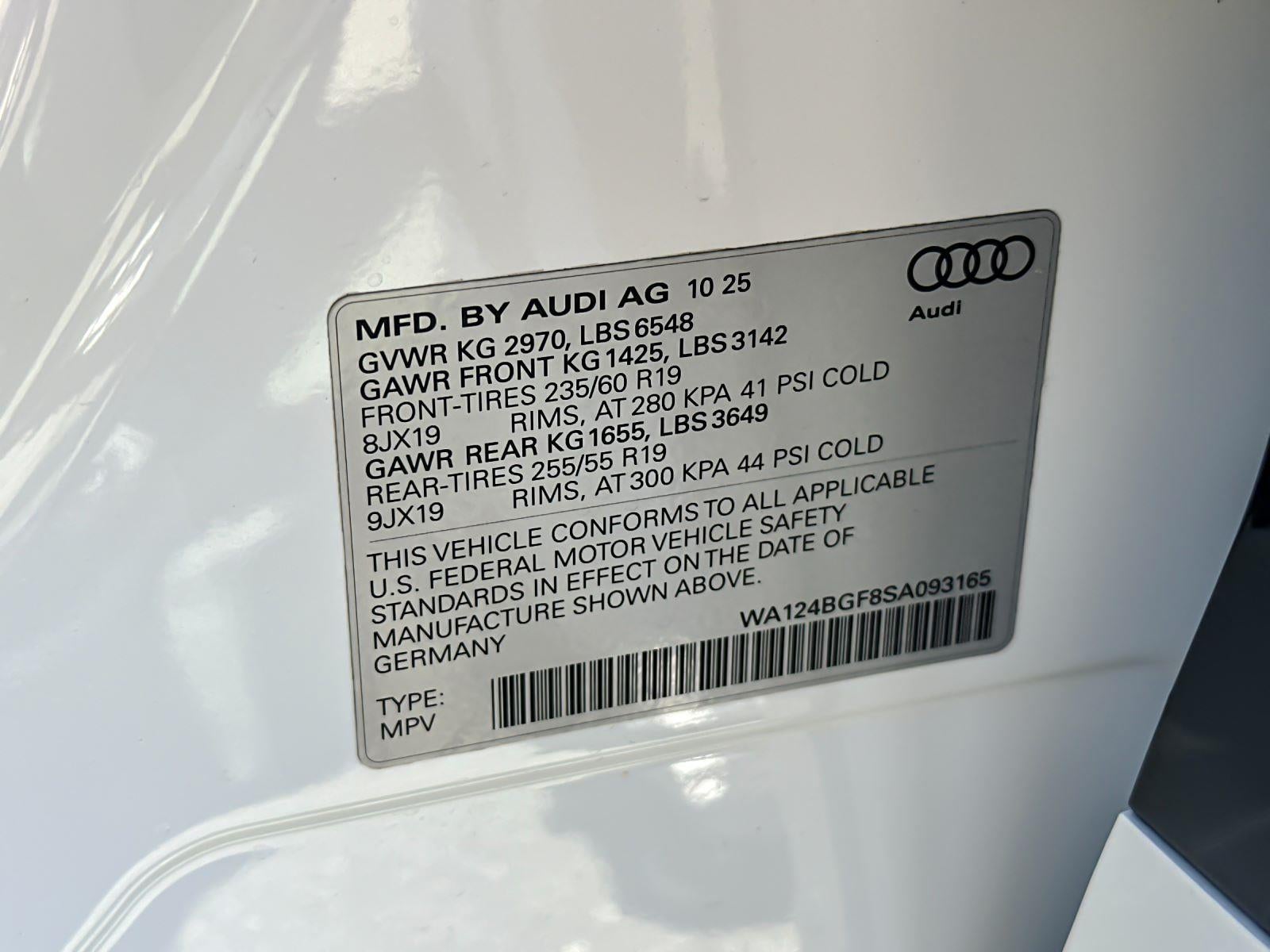 2025 Audi Q6 e-tron Premium Plus