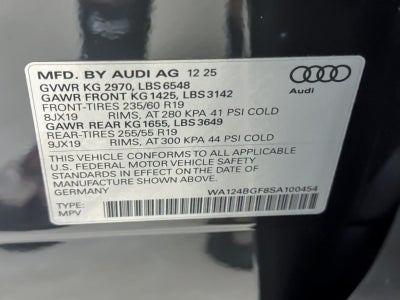2025 Audi Q6 E-Tron Premium Plus