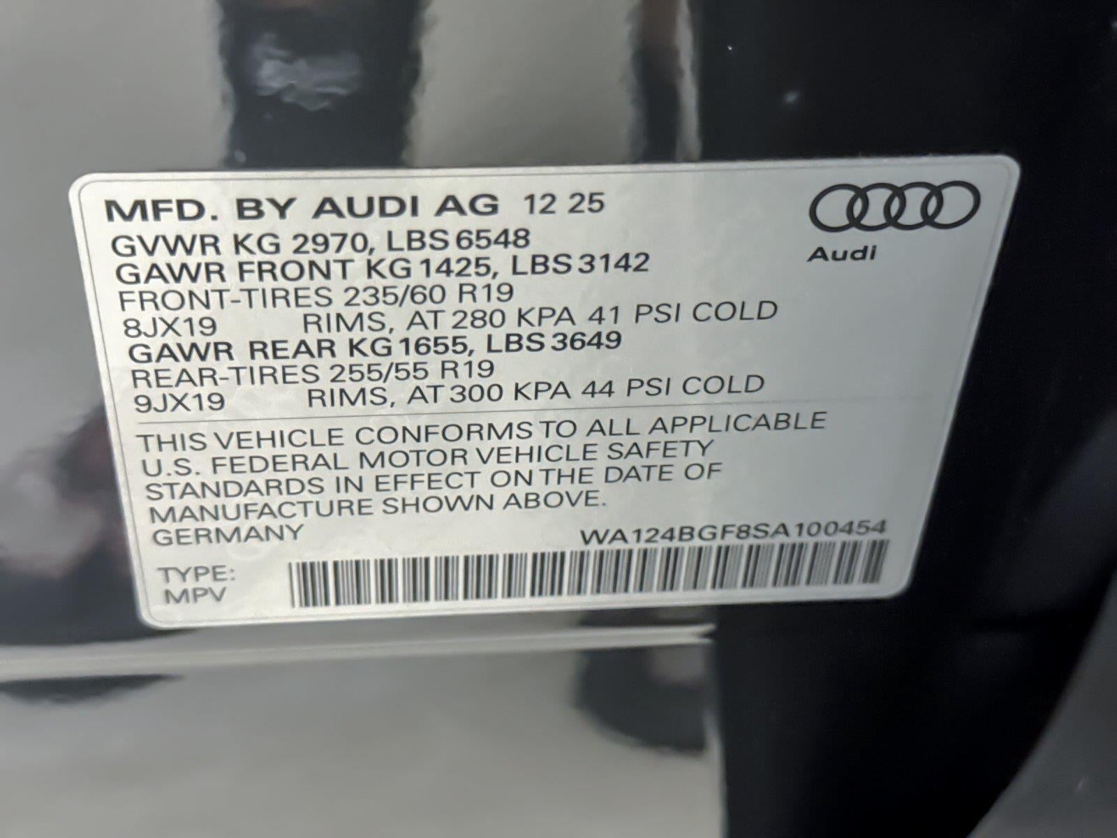 2025 Audi Q6 E-Tron Premium Plus