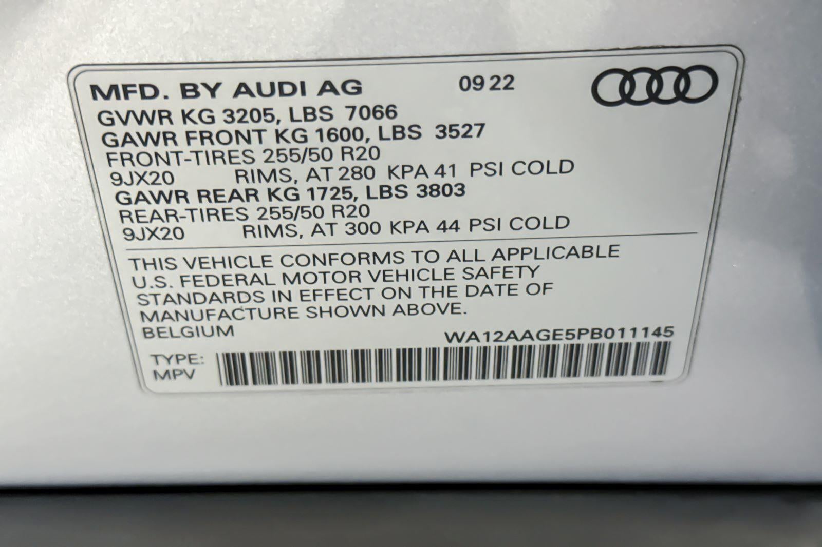 2023 Audi e-tron Sportback S line Premium Plus