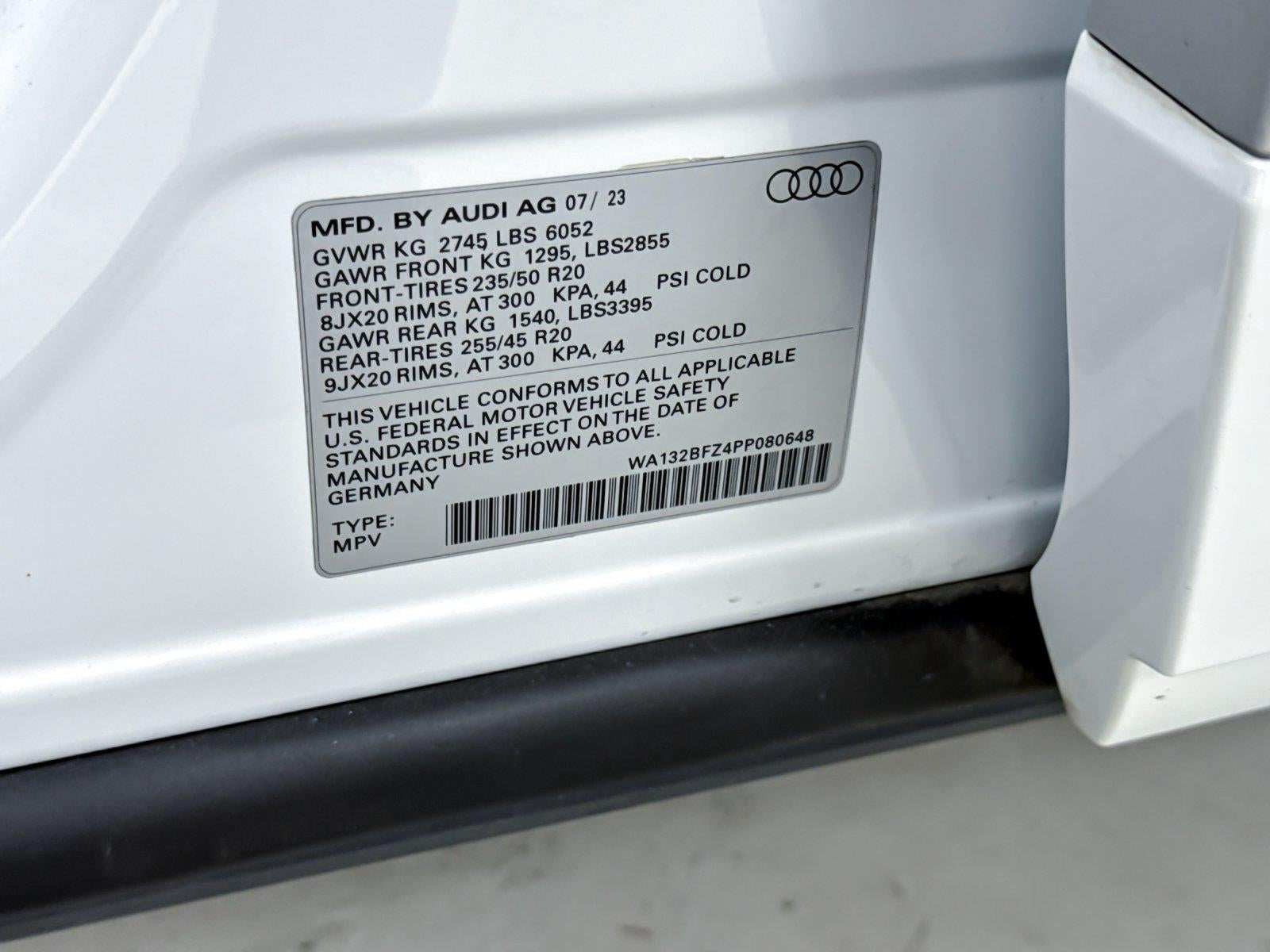 2023 Audi Q4 E-Tron Sportback Premium Plus