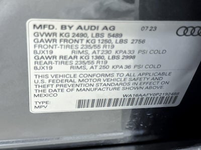 2023 Audi Q5 Sportback S line Prestige