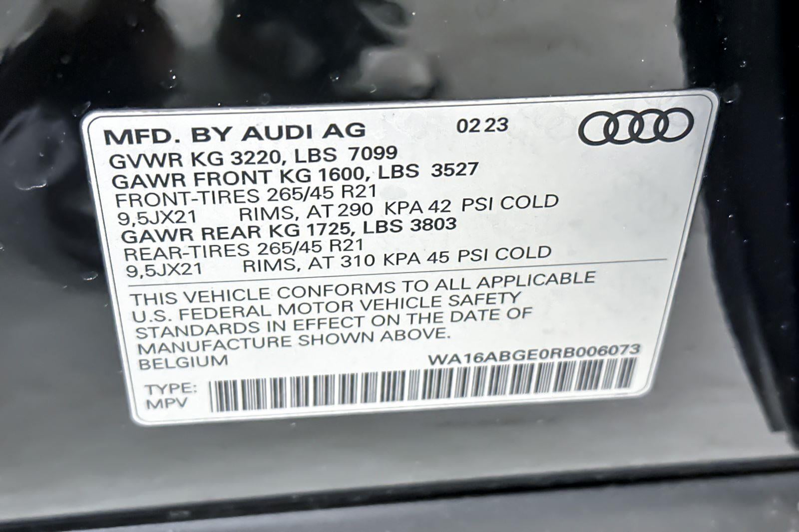 2024 Audi Q8 e-tron Prestige