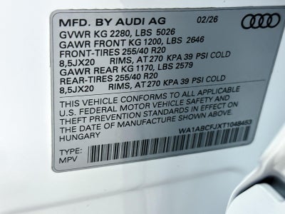 2026 Audi Q3 S line