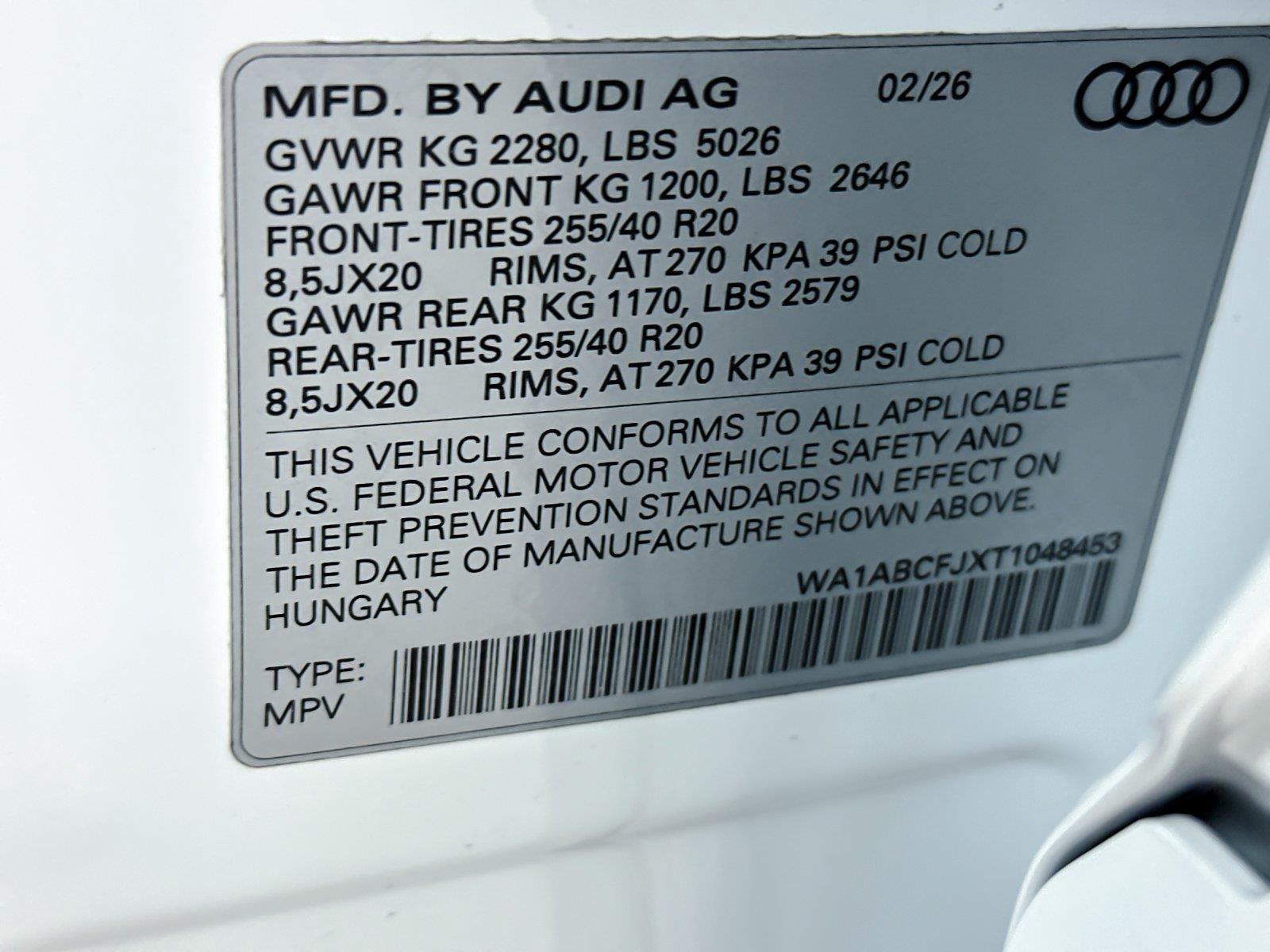 2026 Audi Q3 S line