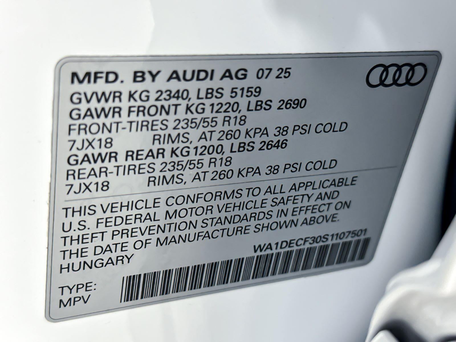 2025 Audi Q3 S line Premium