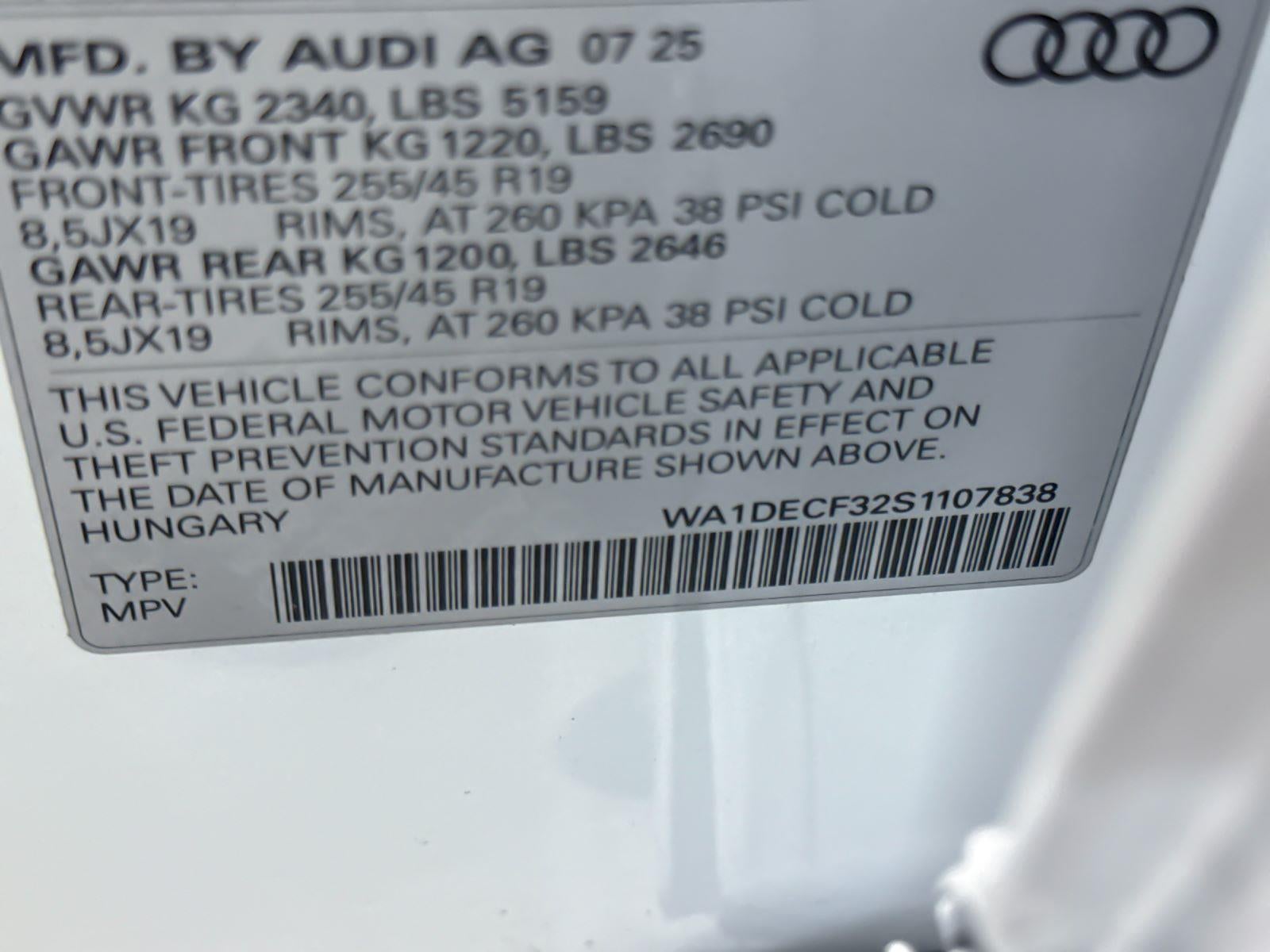 2025 Audi Q3 S line Premium