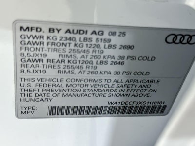 2025 Audi Q3 S line Premium