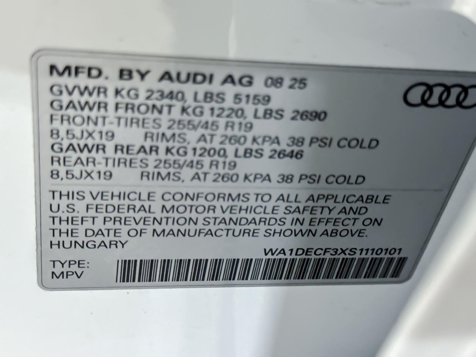 2025 Audi Q3 S line Premium