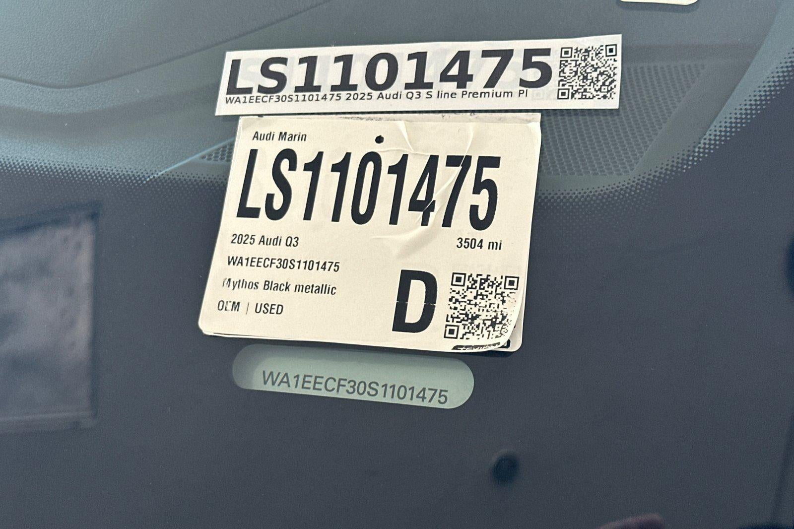 2025 Audi Q3 S line Premium Plus