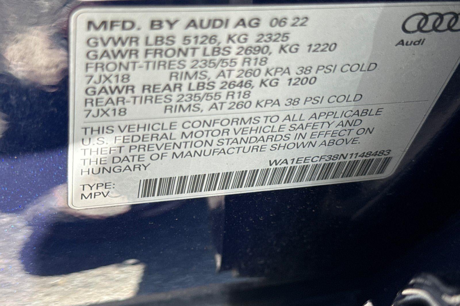 2022 Audi Q3 S line Premium Plus