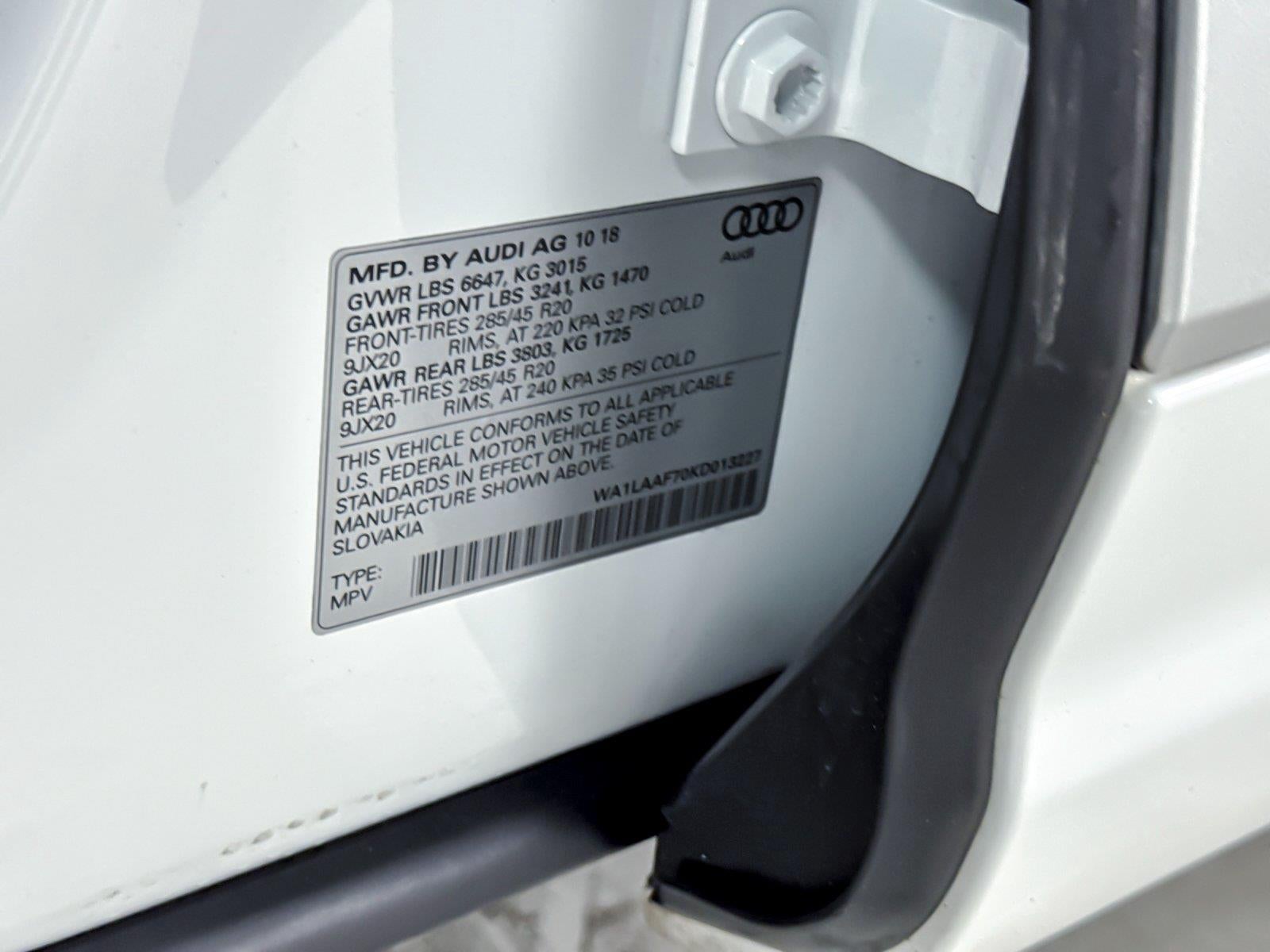 2019 Audi Q7 Premium Plus