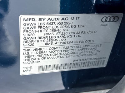 2018 Audi Q7 Premium Plus