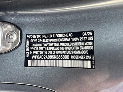 2025 Porsche 718 Cayman GTS 4.0