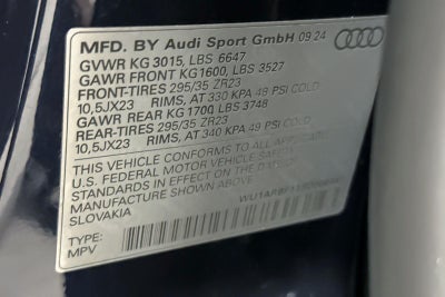 2025 Audi RS Q8 performance