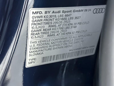 2024 Audi RS Q8 4.0 TFSI quattro